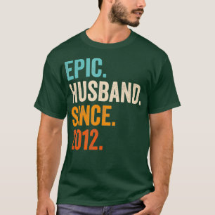 Camiseta Mens Epic Husband desde 2012 9º casamento 9