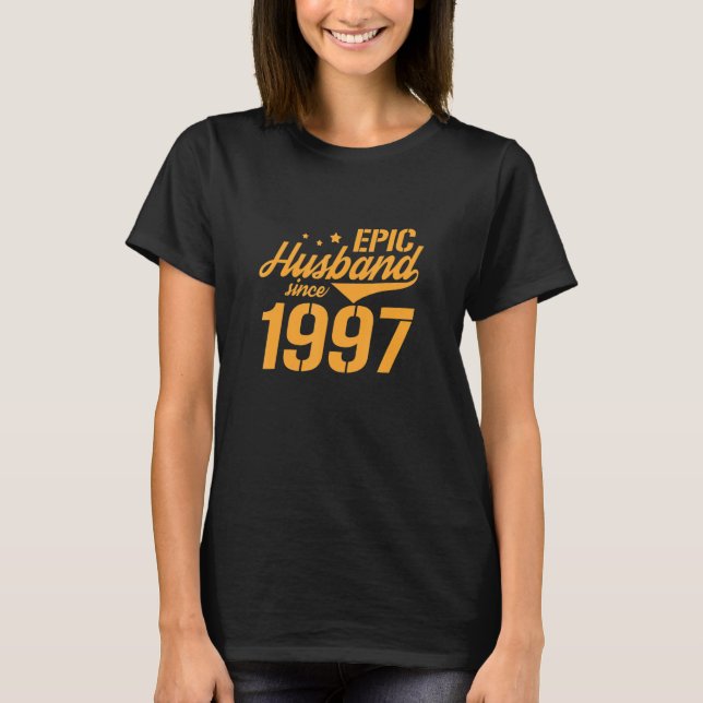 Camiseta Mens Epic Husband Desde Annivers De Casamento De 2 (Frente)