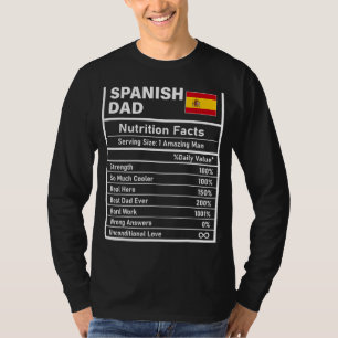 Camiseta Mens - Espanha - Fatos de Nutrição de Pais - Dia d
