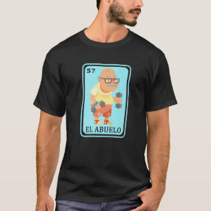 Camiseta Mens - Espanhol Mexicano Loteria Bingo Avô Pai