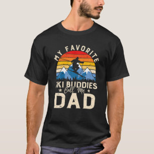 Camiseta Mens Esquiando Meus Amigos De Esqui Favoritos Me C