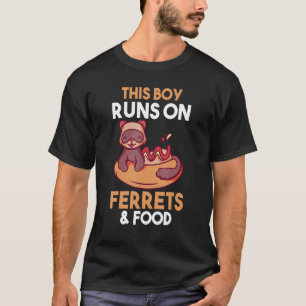 Camiseta Mens Esse Garoto Funciona Na Comida E Nos Furões