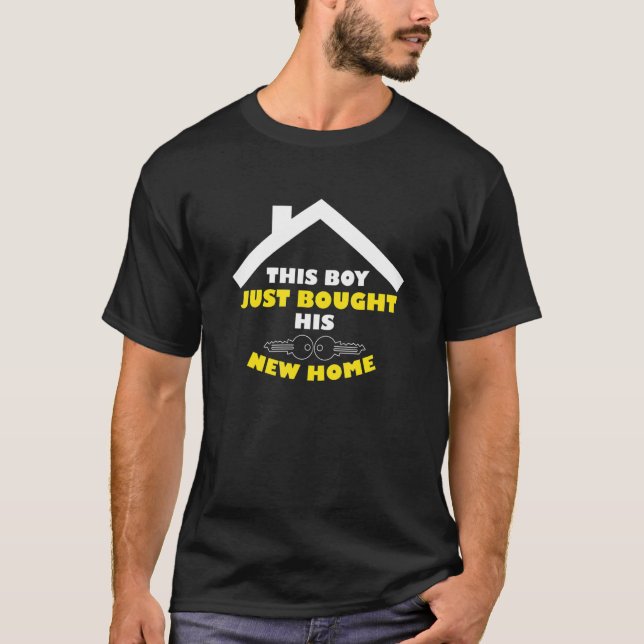 Camiseta Mens Esse Rapaz É Proprietário Da Casa Nova H (Frente)