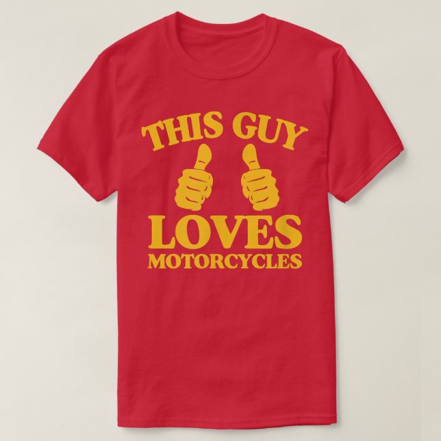Camiseta Mens Esta Cara Adora Motociclos Engraçados Dois Mu (Frente do Design)