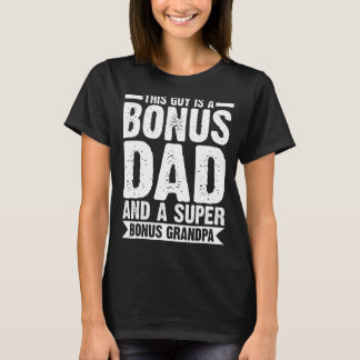 Camiseta Mens Esta Cara É Um Bonus Pai Bonus Avô Stepdad