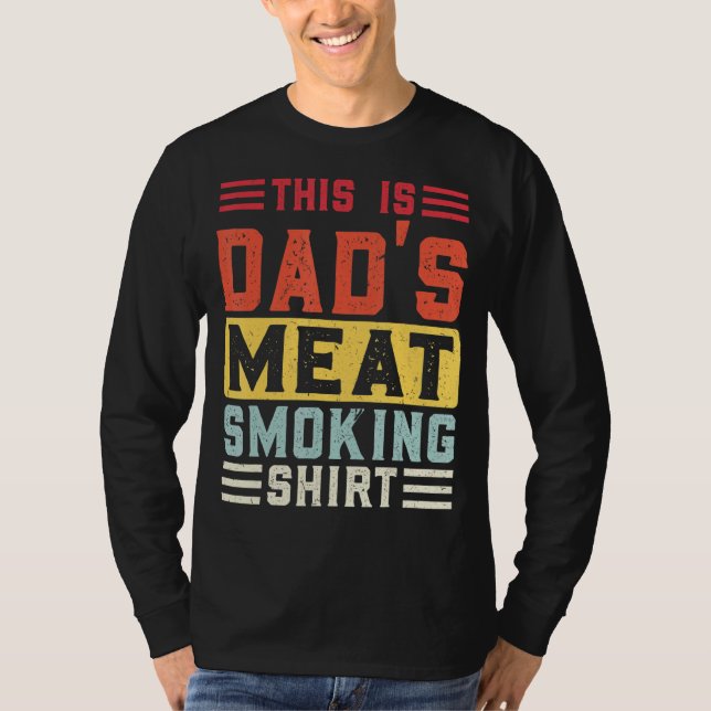 Camiseta Mens Este é o Pai fumante de carne Grieling (Frente)