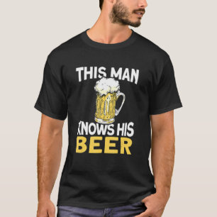Camiseta Mens Este Homem Conhece A Cerveja Ipa Artesanato B
