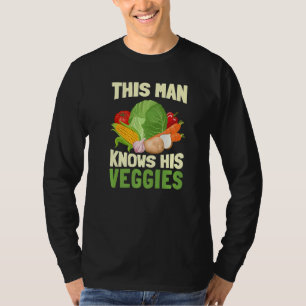 Camiseta Mens Este Homem Conhece As Suas Vegogias Orgânicas