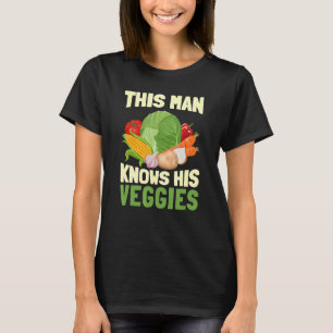 Camiseta Mens Este Homem Conhece As Suas Vegogias Orgânicas