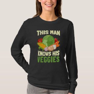 Camiseta Mens Este Homem Conhece As Suas Vegogias Orgânicas