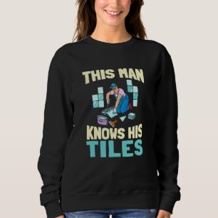 Camiseta Mens Este Homem Conhece O Seu Azulejo De Azulejo P