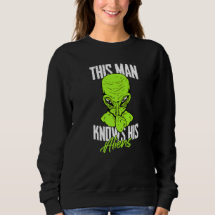Camiseta Mens Este Homem Conhece Seus Aliens Ufo Extraterre