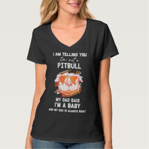 Camiseta Mens Estou Dizendo Que Não Sou Um Pitbull Engraçad