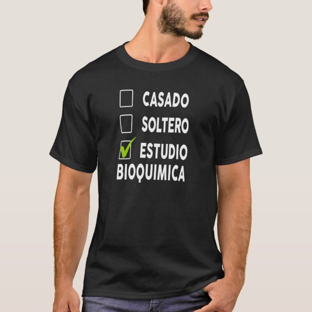 Camiseta Mens Estudio Bioquímica (Frente)
