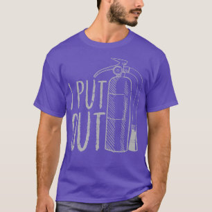 Camiseta Mens, Eu Coloquei Fogueira Engraçado Bombeiro Ide