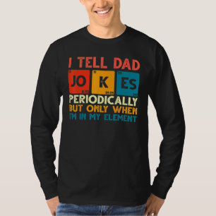 Camiseta Mens Eu Digo Às Piadas Pais Periodicamente Mas Ape