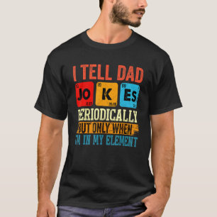 Camiseta Mens Eu Digo Às Piadas Pais Periodicamente Mas Ape