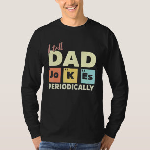 Camiseta Mens Eu Digo Às Piadas Pais Periodicamente Pais Pa