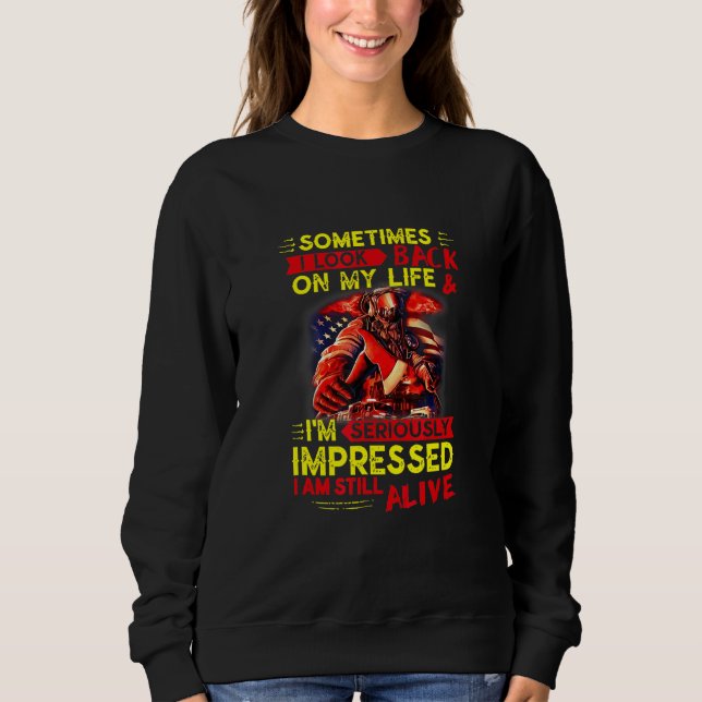 Camiseta Mens Eu Estou Seriamente Impressionado Eu Ainda Es (Frente)