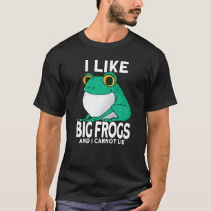 Camiseta Mens Eu Gosto De Grandes Sapos E Eu Não Posso Ment