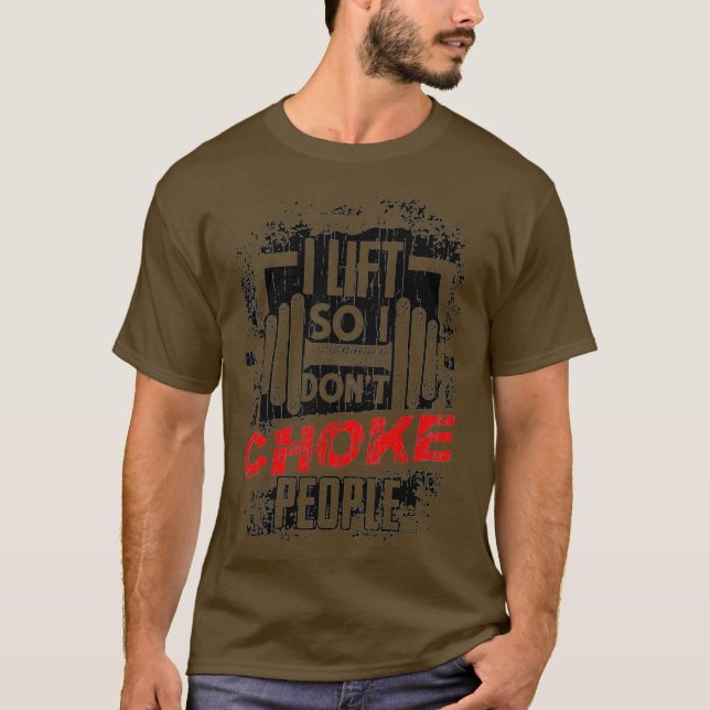 Camiseta Mens Eu Levanto Então Eu Não Engole Pessoas Legal  (Frente)
