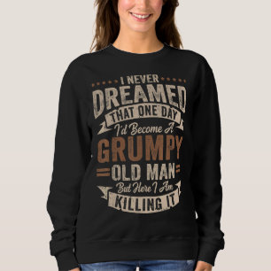 Camiseta Mens, eu me tornaria um Vovô Vovô Velho E Engraçad