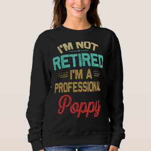Camiseta Mens, eu não estou aposentado, um pai profissional