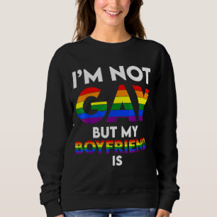 Camiseta Mens eu não sou Gay, mas meu Namorado é Gay Casal
