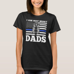 Camiseta Mens, eu não sou o policial pai