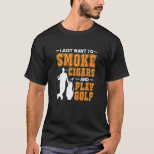 Camiseta Mens Eu Só Quero Fumar Cigarros E Tocar Cig De Gol