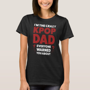 Camiseta Mens eu sou o pai maluco do kpop pai kpop Premium
