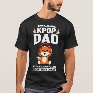 Camiseta Mens eu sou um pai de 'kpop' como um 'kpop' normal