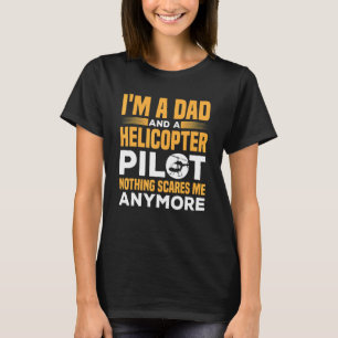 Camiseta Mens, eu sou um Pai e piloto de helicópteros
