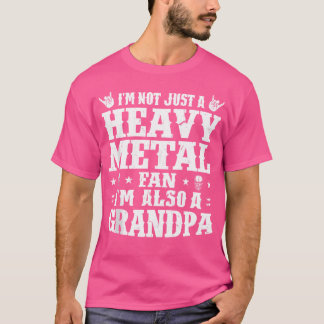Camiseta Mens Eu Sou Um Ventilador De Metal Pesado Um Vovô 
