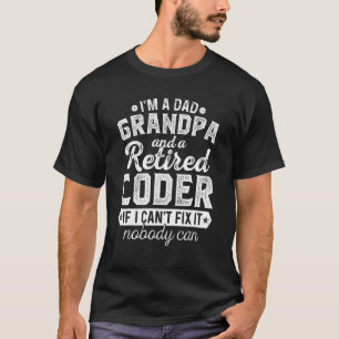 Camiseta Mens, eu sou um vovô Pai e Natal Aposentado