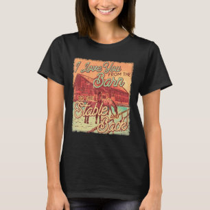 Camiseta Mens Eu Te Amo Do Celeiro Para O Estável E O Ba