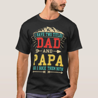 Camiseta Mens Eu Tenho Dois Pais De Títulos E Papais Engraç