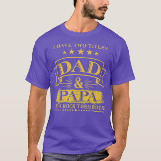 Camiseta Mens Eu Tenho Dois Pais De Títulos E Papais Engraç