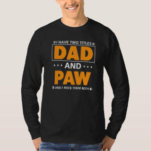 Camiseta Mens Eu Tenho Dois Títulos De Pai E Pata Para O Vo