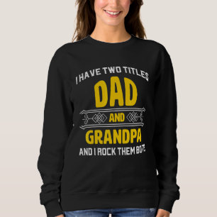 Camiseta Mens Eu Tenho Dois Títulos De Pai E Vovô E Eu Rogo