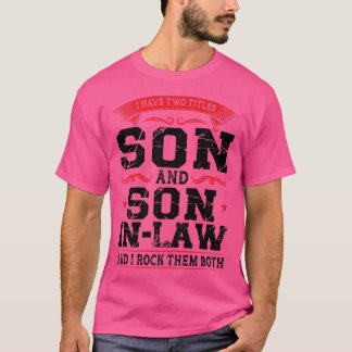 Camiseta Mens eu tenho filho e filho na lei