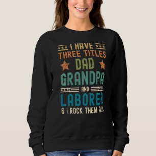 Camiseta Mens, Eu Tenho Três Títulos Pai Vovô Laboratório F