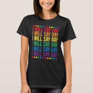 Camiseta Mens Eu Vou Dizer Gay Para Dizer Amor, Um Gay Lgbt