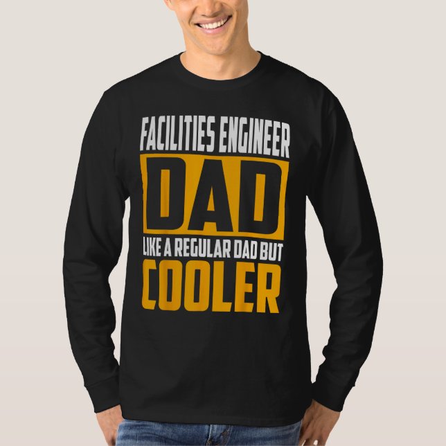 Camiseta Mens Facilities Engineer Dad  Like a Regular Dad b (Frente)