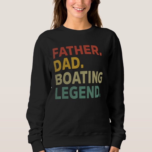 Camiseta Mens Father Dad Boating Legend Funny Boating Fathe (Frente)