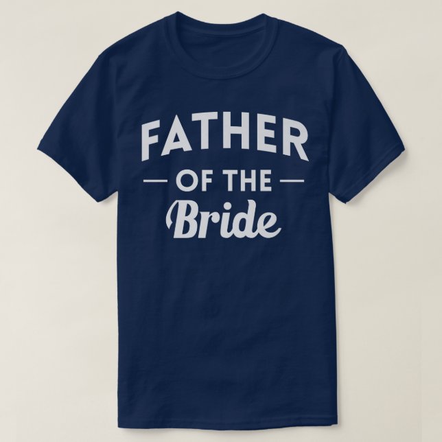 Camiseta Mens Father Of The Bride Bachelor Party  (Frente do Design)