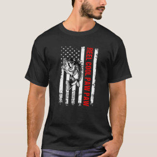 Camiseta Mens Fathers Day  For Dad Reel Cool Paw Paw Fishin