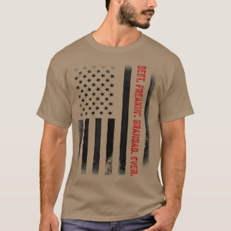 Camiseta Mens Fathers Day Gift Tee  Best Freakin Grandad Ev