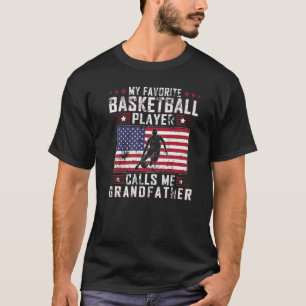 Camiseta Mens Favorite Basketball Player Calls Me Grandfath