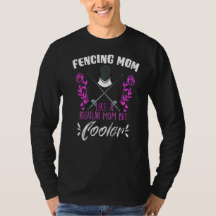 Camiseta Mens Fencer - Mãe Dia de as mães de esgrima